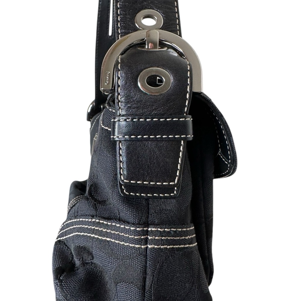 Coach Legacy Vintage Black Braided Soho Bag A06Q 6314 Y2K Jacquard Signature - Picture 9 of 16